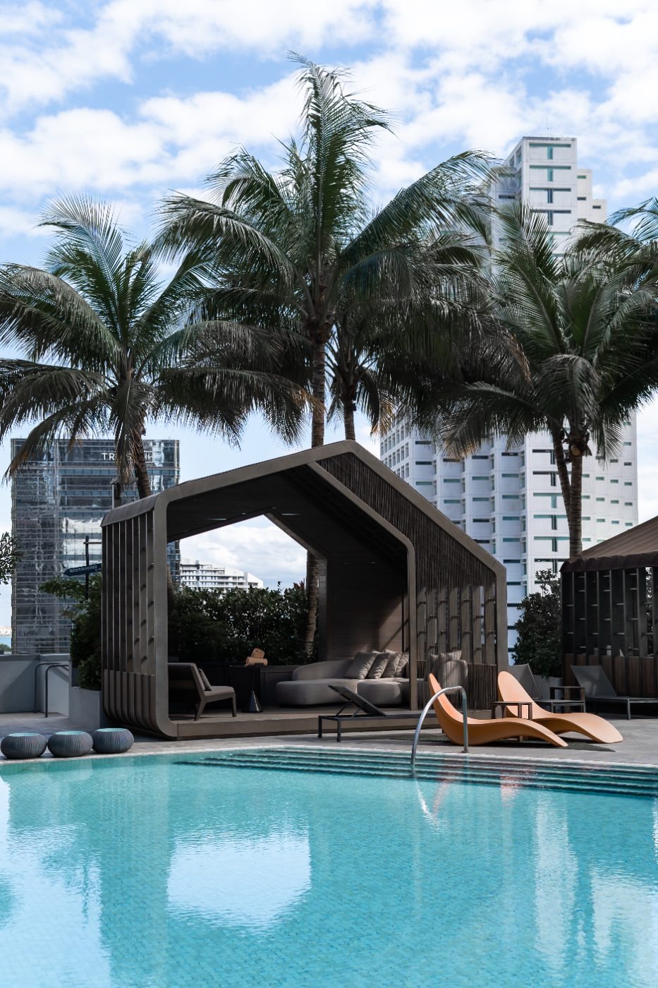 The Pool — Cabana & Palms