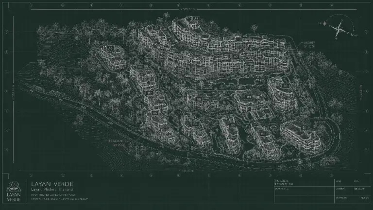 Layan Verde Phuket, pre-opening visualisation — Masterplan