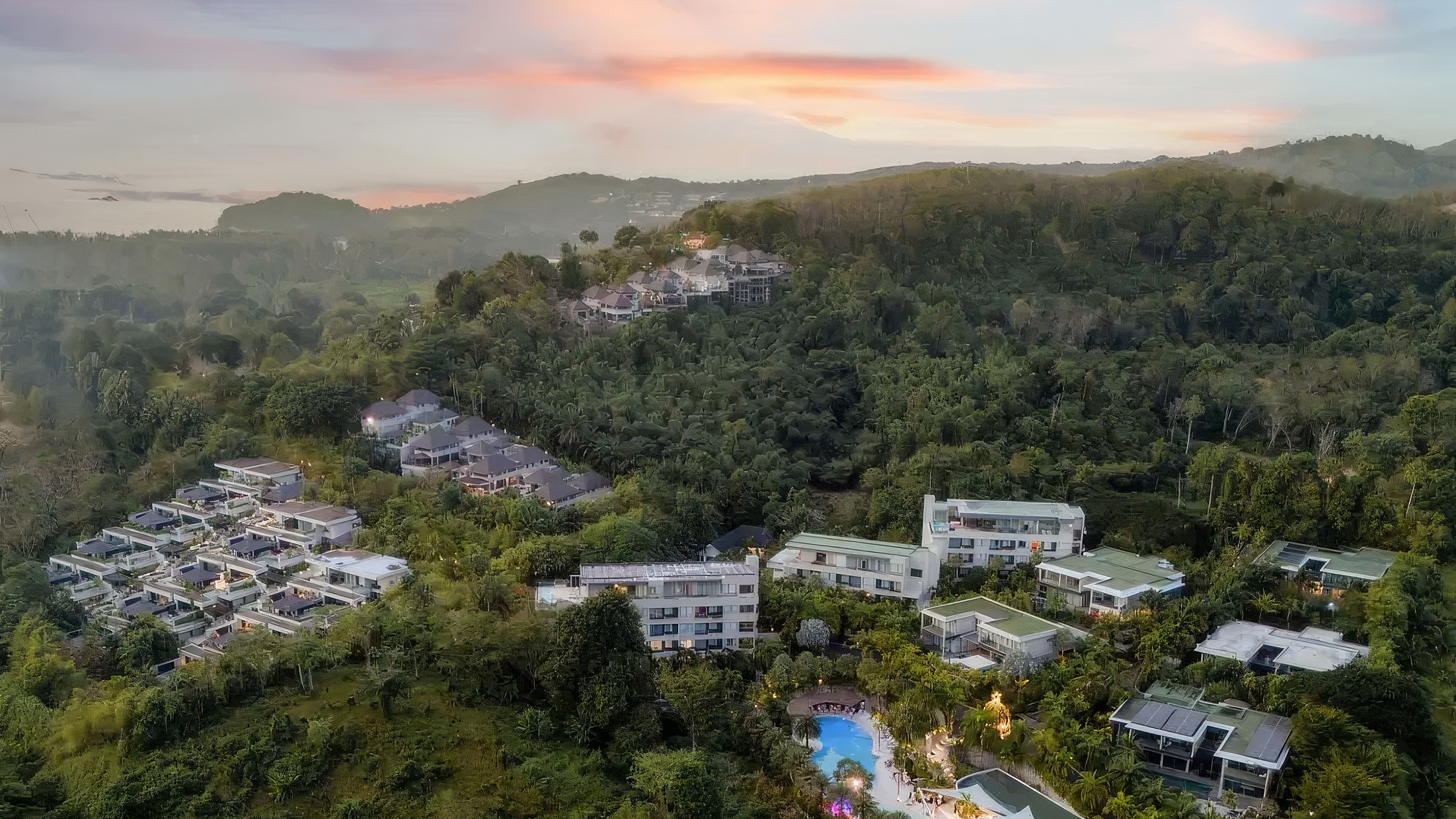 The Pavilions Phuket — hillside pool villas above the rainforest