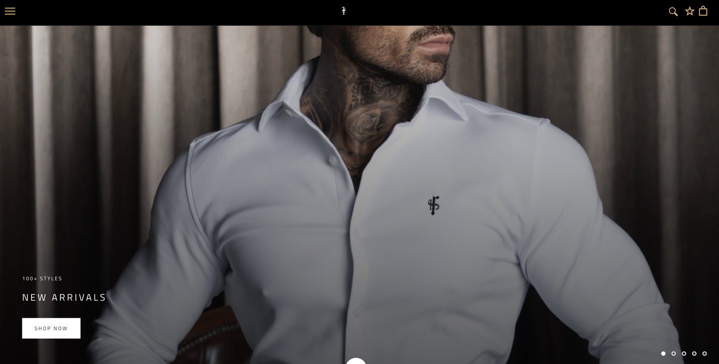 Father & Sons website — campaign imagery, slide 1