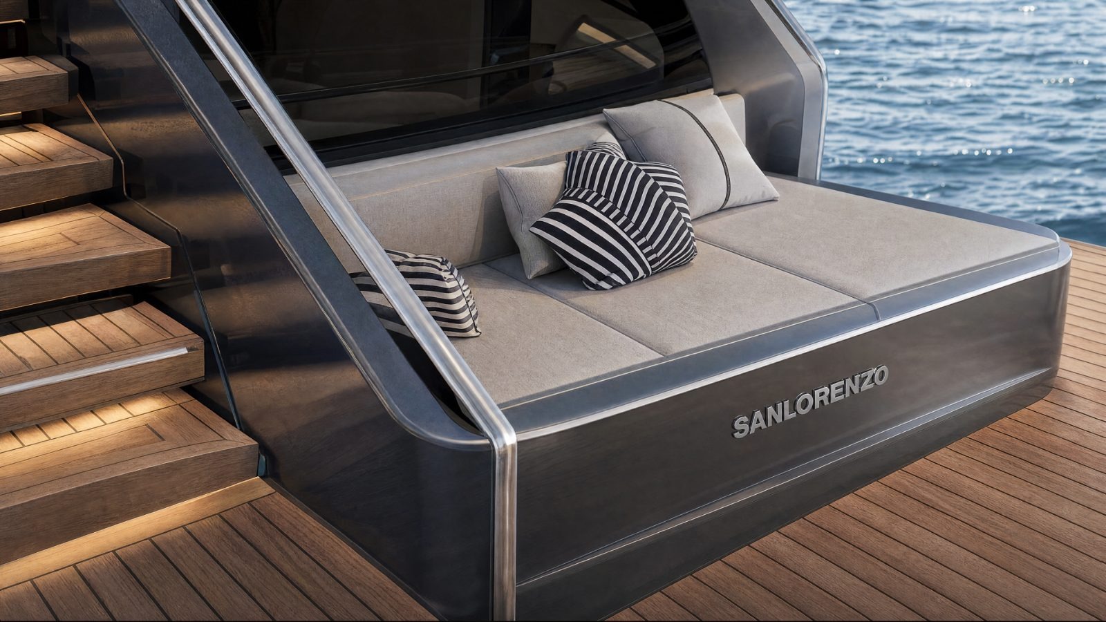 Sanlorenzo — Aft Deck — Daybed
