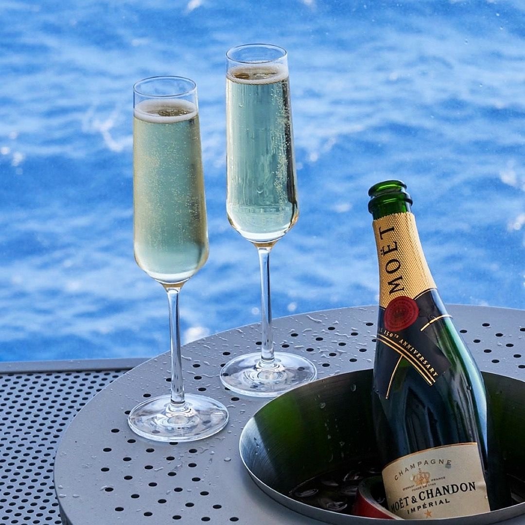 Champagne at Sea